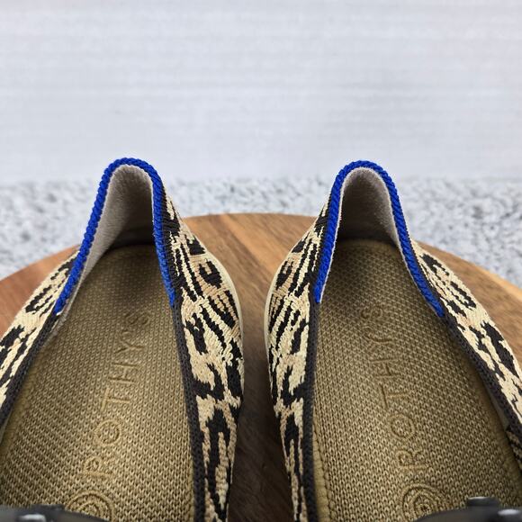Rothy's The Original Slip On Sneaker Little Desert Cat Leopard Print Women 7 - Picture 8 of 15
